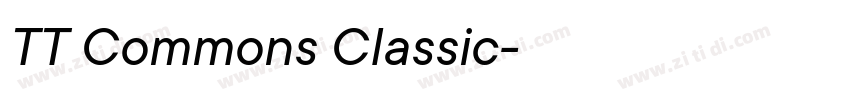 TT Commons Classic字体转换